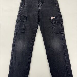 Guess Black Branded Denim Pants